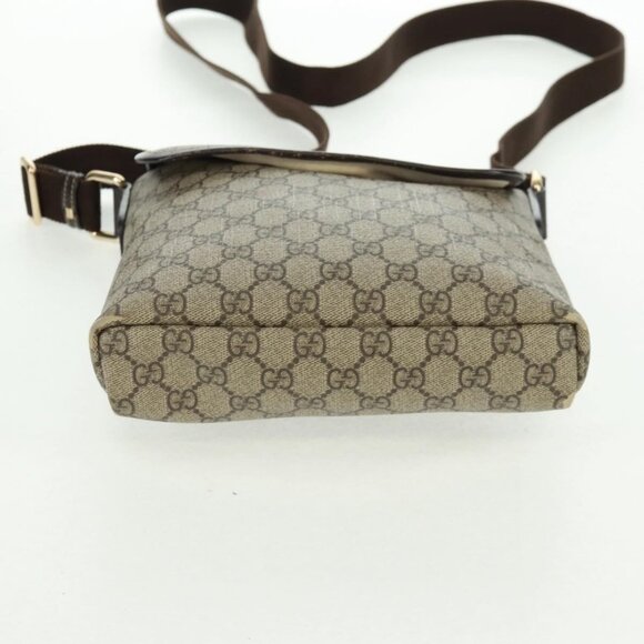Authentic GUCCI GG Supreme Shoulder Bag PVC Beige Gold 223666 - Picture 3 of 16
